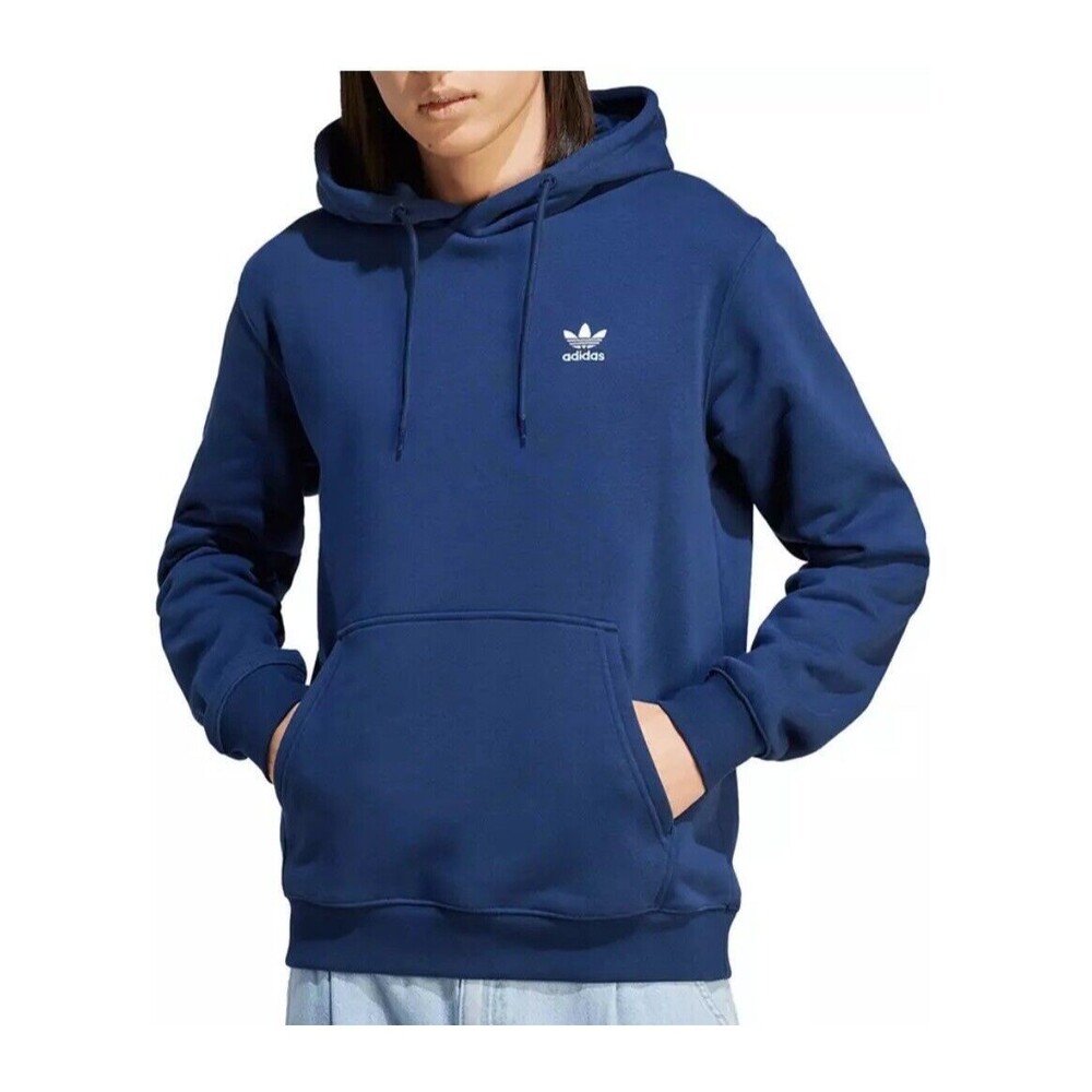 adidas Originals Men's Adicolor Essentials Trefoil Hoodie Sz Small Night Indigo
